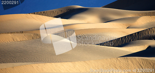 Image of Beautiful Sand Dune Formations in Death Valley California