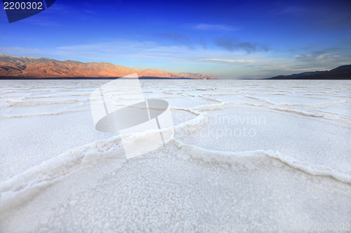 Image of Formations in Death Valley California at Bad Water 