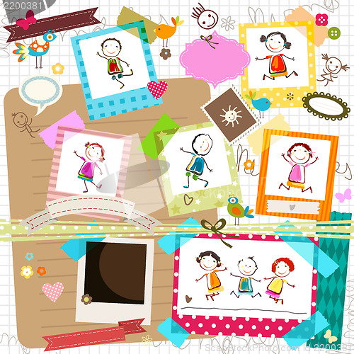 Image of kids and photo frames