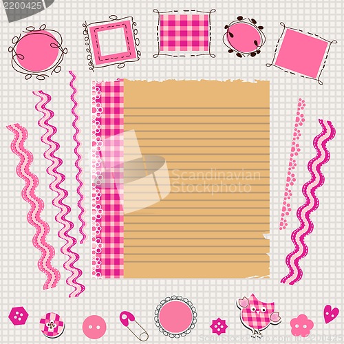 Image of pink scrapbook kit