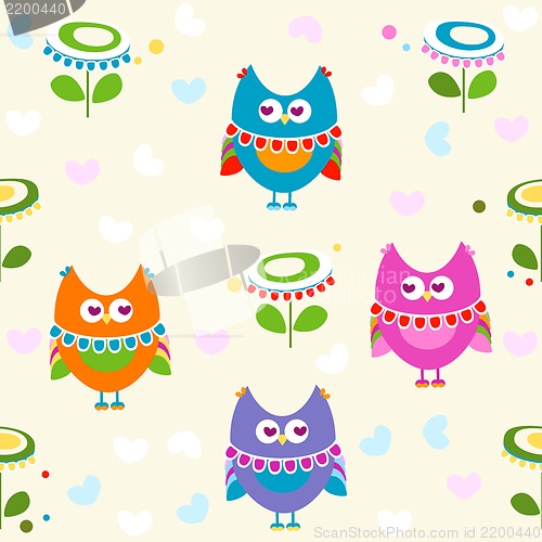 Image of owls pattern 