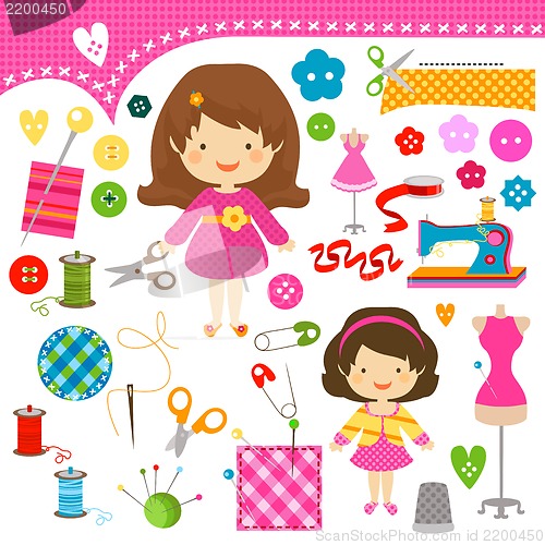 Image of sewing girls 