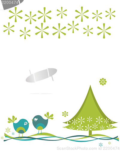 Image of christmas birds