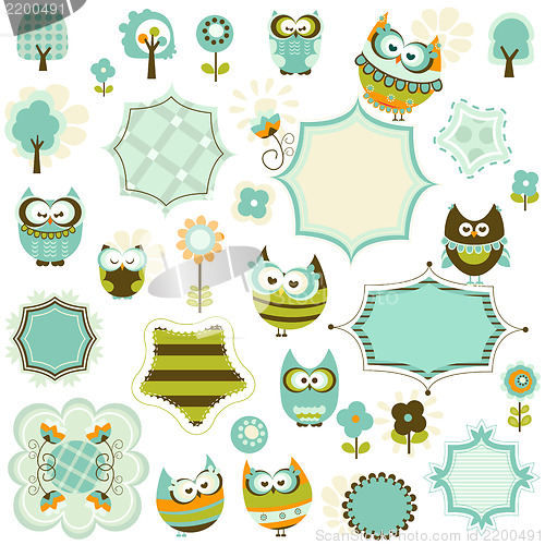 Image of owls and frames