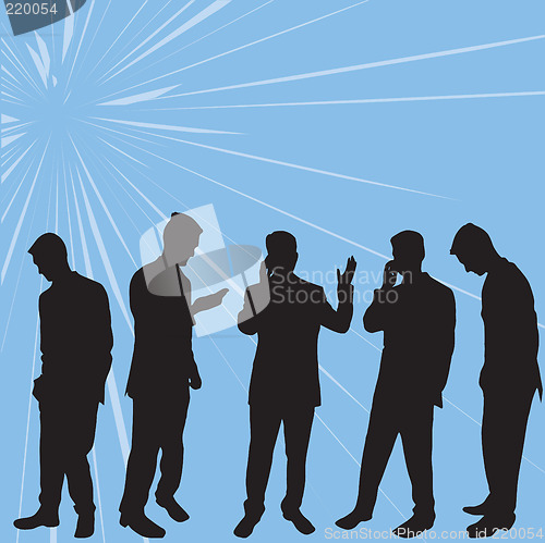 Image of Business people silhouettes