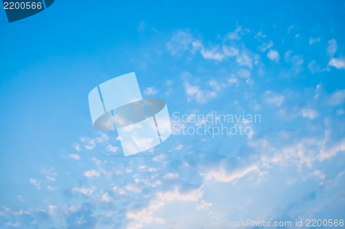 Image of Blue Sky with Cloud