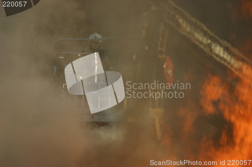 Image of Fireman at work