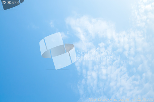Image of Blue Sky with Cloud