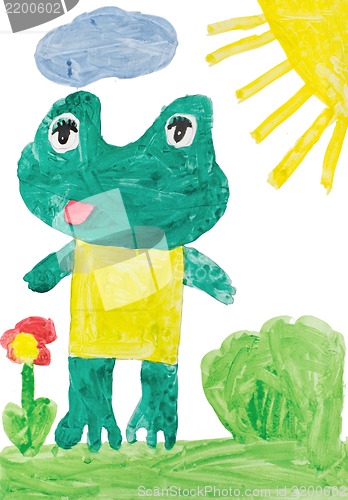 Image of childrens drawings - frog