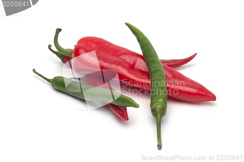 Image of Chili pepper isolated on white background