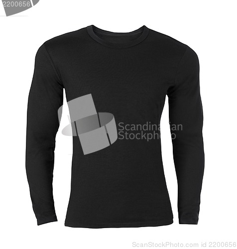 Image of Black long-sleeved T-shirt