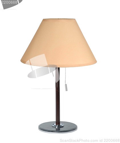 Image of table lamp isolated on white