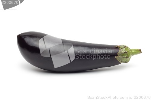 Image of Fresh eggplant isolated on white