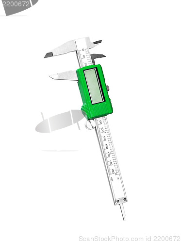 Image of Electronic digital caliper isolated