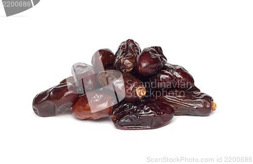 Image of Fresh dates over white background