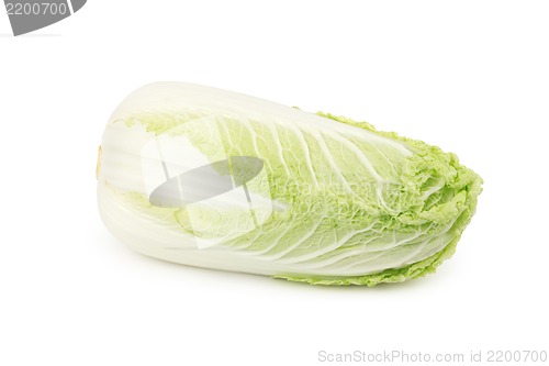 Image of Romain Lettuce isolated on a white background