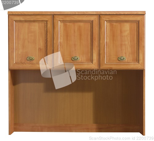 Image of Wood cabinet isolate