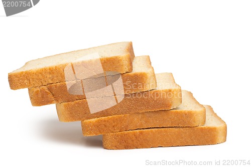 Image of pile of toasted bread slices