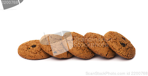 Image of close-up image of chocolate chips cookies