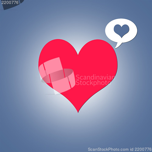 Image of Red heart background