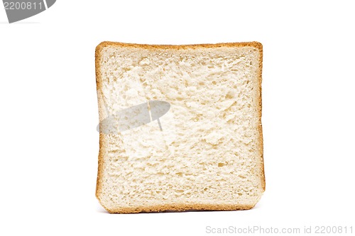 Image of single toast against white background