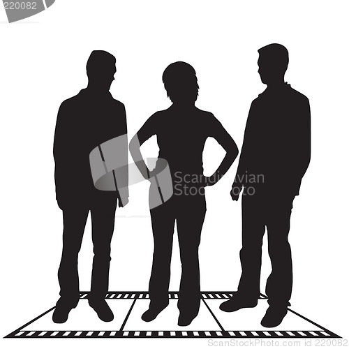 Image of Business people silhouettes