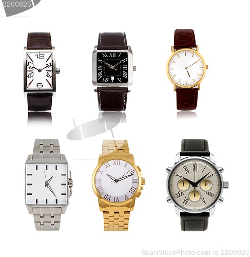 Image of a set  different mens watches