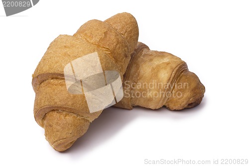 Image of Croissant isolated on the white background