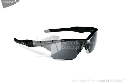 Image of black sports sunglasses