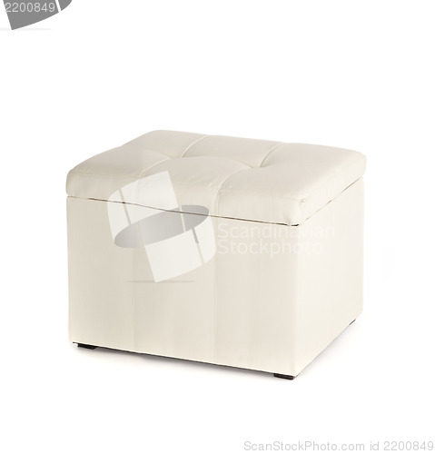 Image of White sofa for foot