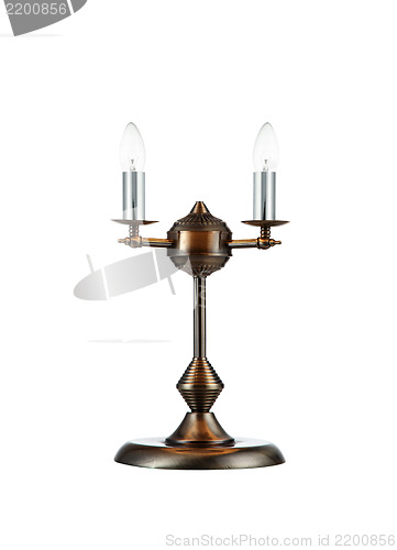 Image of vintage lamp isolated