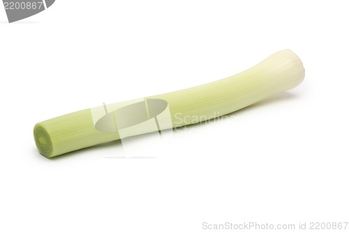 Image of green celery sticks on white background