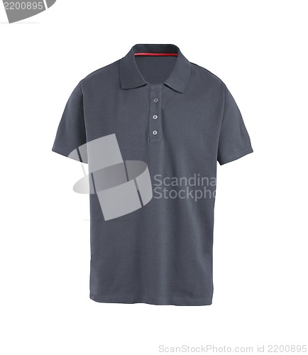 Image of Gray T-shirt isolated on white