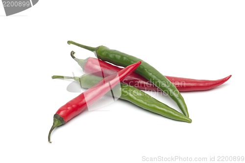 Image of Chili pepper isolated on white background