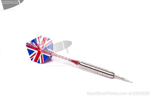 Image of dart arrow on white background