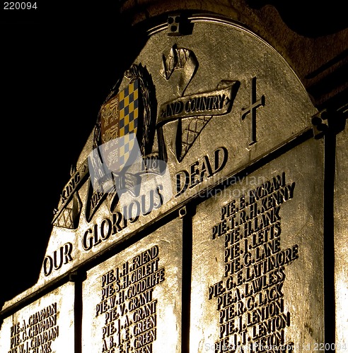 Image of war memorial