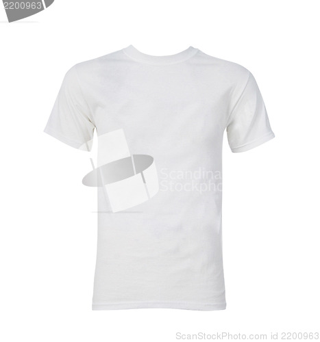 Image of white T-shirt isolated