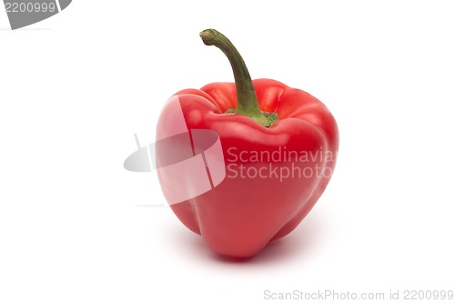 Image of red pepper isolated on white background