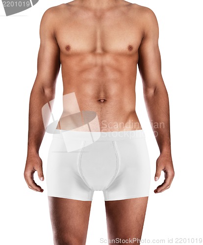 Image of muscular man in underwear