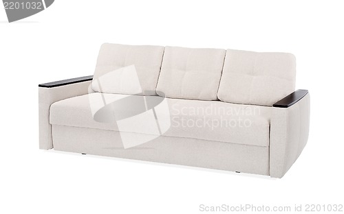 Image of textile sofa isolated