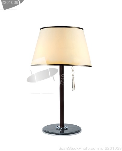 Image of table lamp isolated