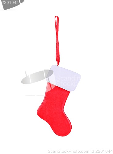 Image of Santa's red stocking