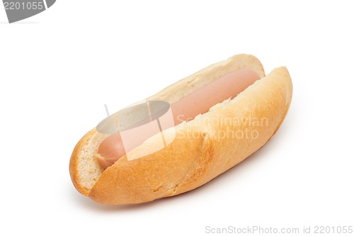 Image of hot dog isolated on white