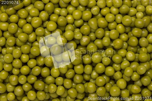 Image of background of wet green peas