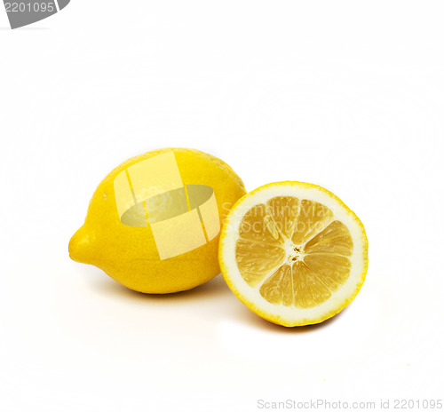 Image of Lemons isolated on white background