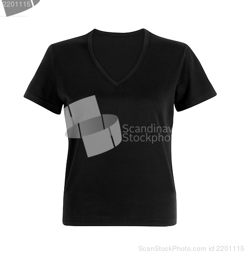 Image of Black woman t-shirt on white