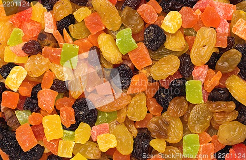 Image of background of dried fruit slices