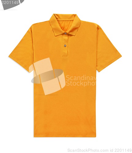 Image of yellow t-shirt isolated