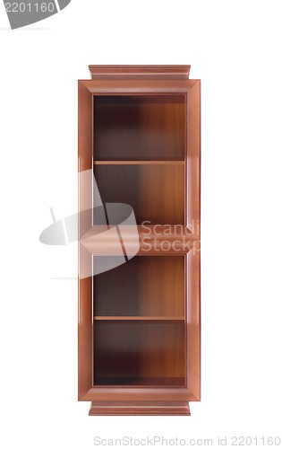 Image of bookcase isolated