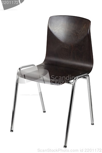 Image of Black chair, isolated on a white background